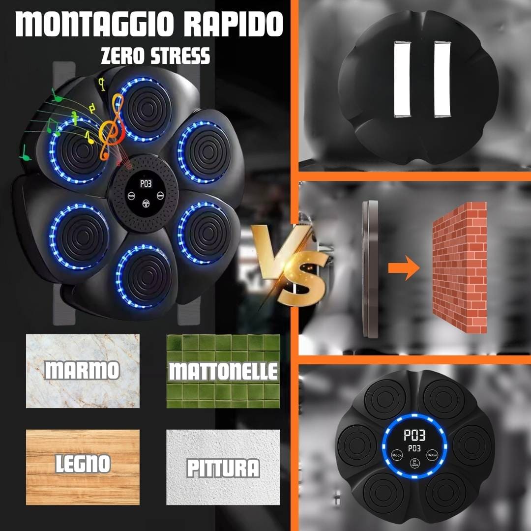 Montaggio no-trapano Salva-pareti regolabile in altezza