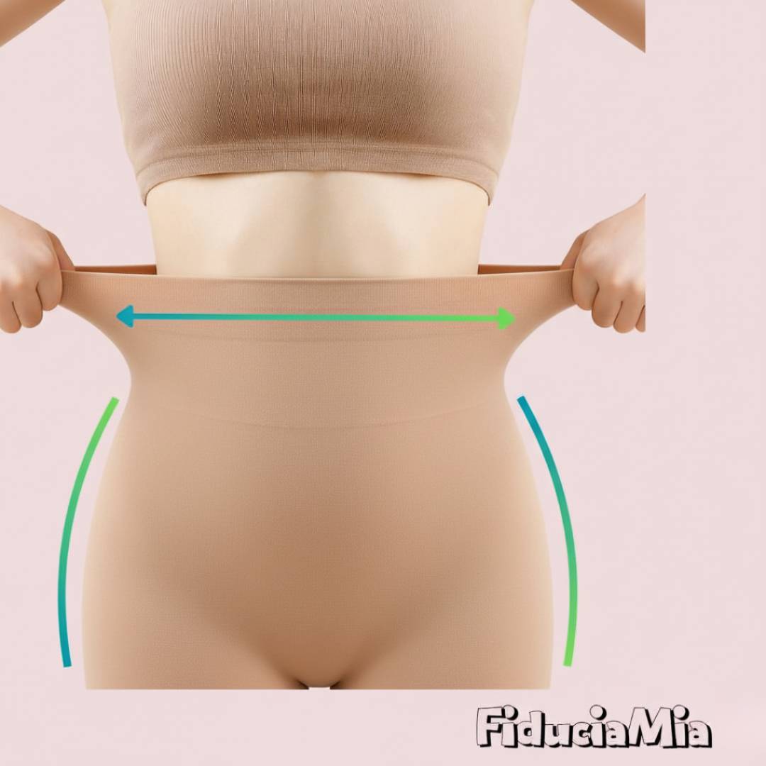 Dettaglio cuciture rinforzate e fibra resistente dei collant termici