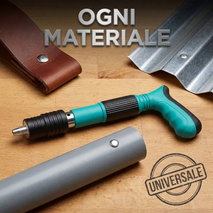 Rivettatrice su legno e superfici metalliche