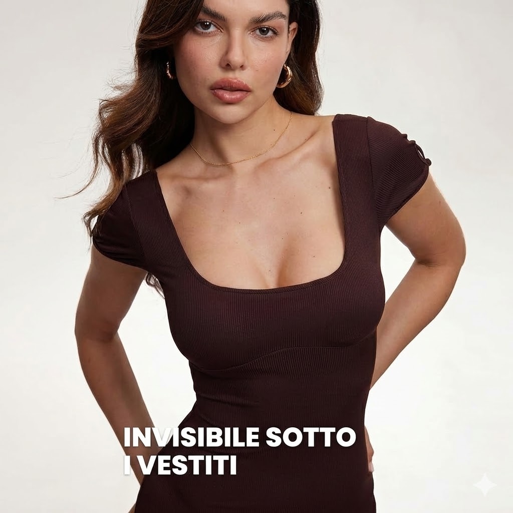 Reggiseno invisibile sotto vestiti aderenti