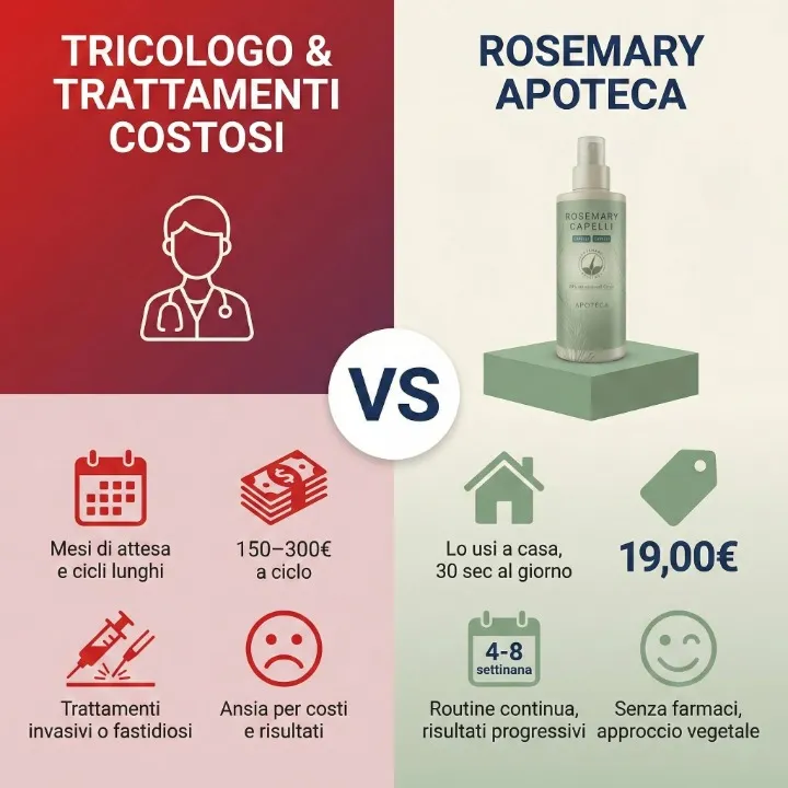 Uomo che si tocca i capelli