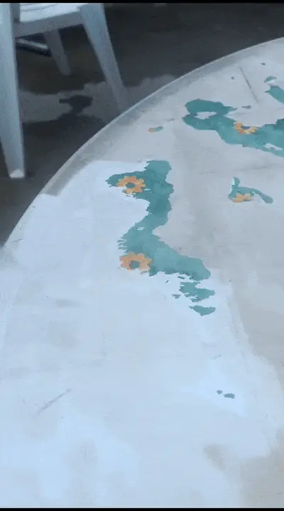 Pulizia mobili da giardino
