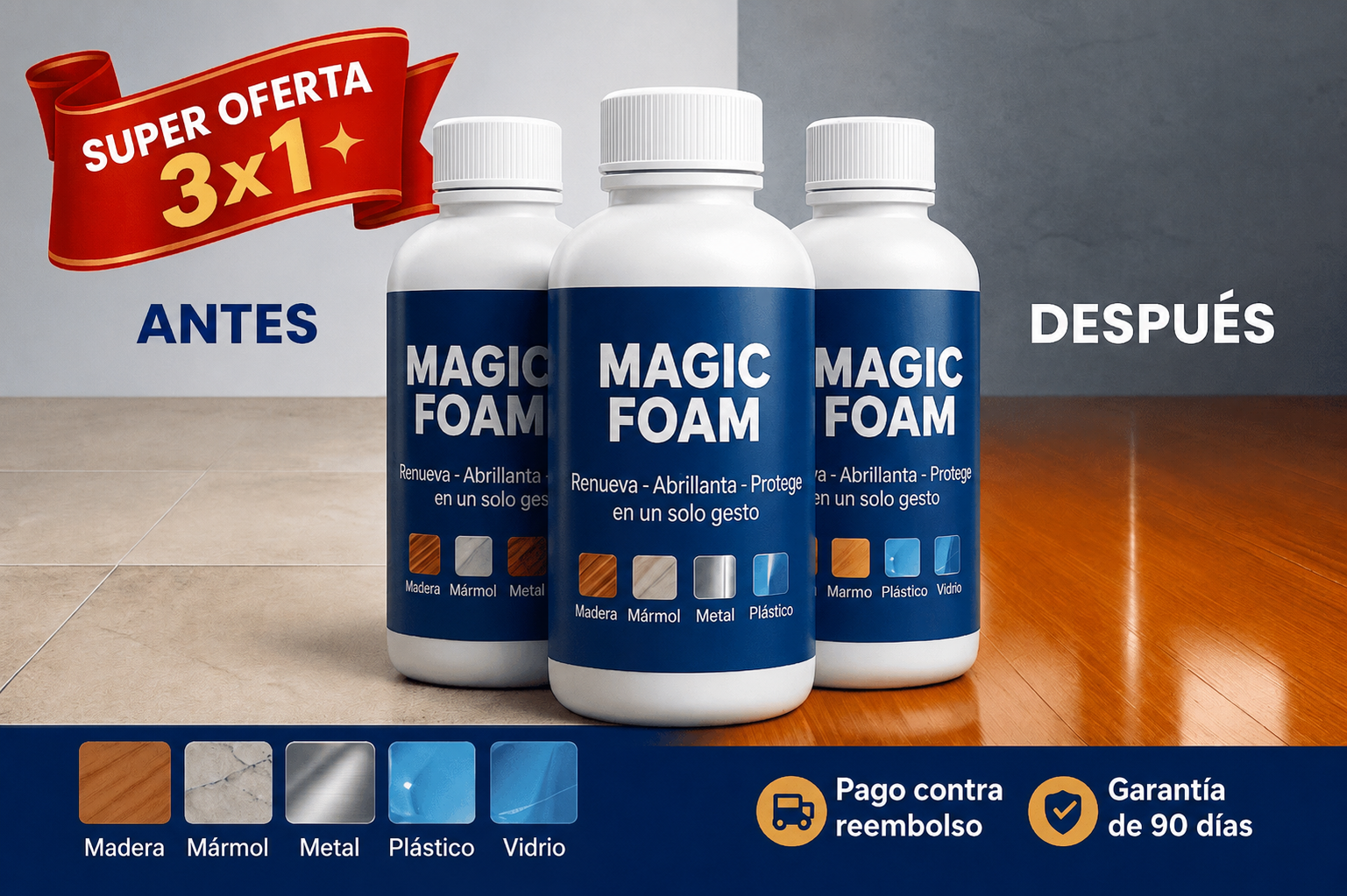 Magic Foam - Pack 3x1