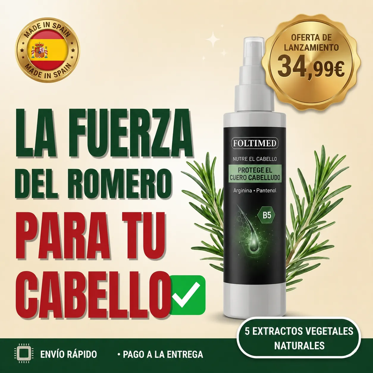 Foltimed Spray Anticaída - Frasco